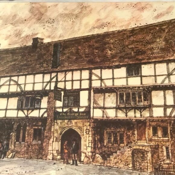 5 Cloverleaf English Pubs Cork Backed Place Mats - Picture 4 of 7